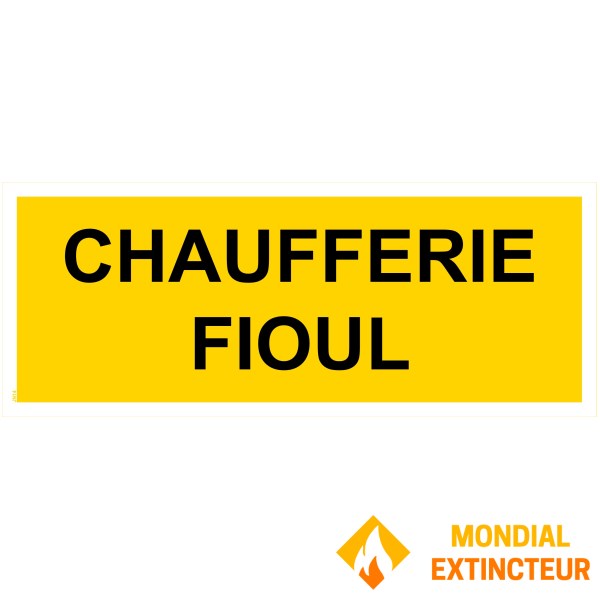 Panel "til oliefyret kedel" - PVC 200x80 mm