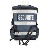 Vest med høj synlighed Blå