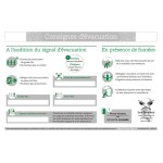 Sikkerhedsinstruktioner "Evakueringsinstruktioner" - A4-format