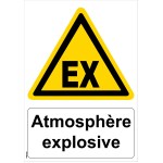 Skilt med "eksplosiv atmosfære" - PVC A5