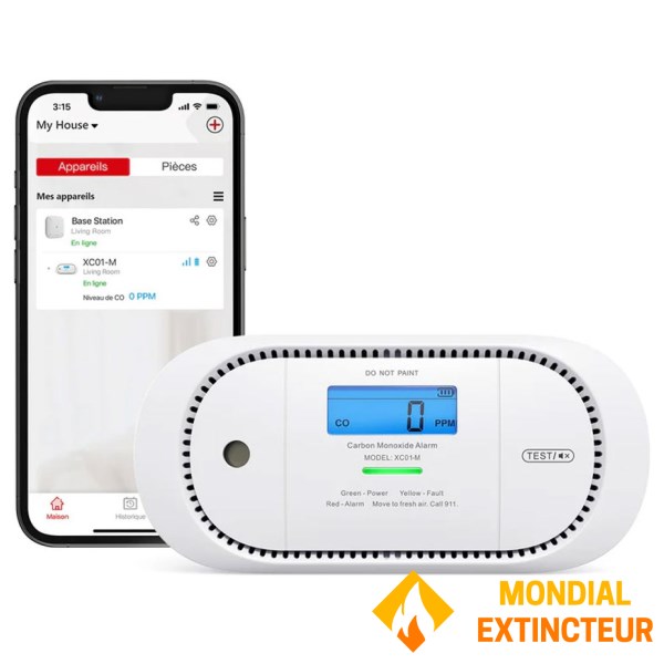 Smart kulilte-detektor - telefonisk forbundet