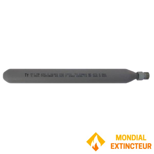 Sparklet til brandslukker 160 gram - diameter 35 mm - hoved 21,7 x 1,814