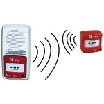 Type 4 radioalarm pakke + 1 radio manuel udløser med repeater