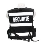 Vest med høj synlighed Sort