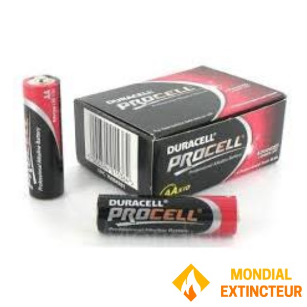 Æske med 10 Alkaline DURACELL 1,5V LR06 PROCELL - AA BATTERIER