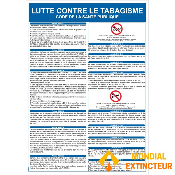 Anti-Raucher-Pflichtschild - Format A4