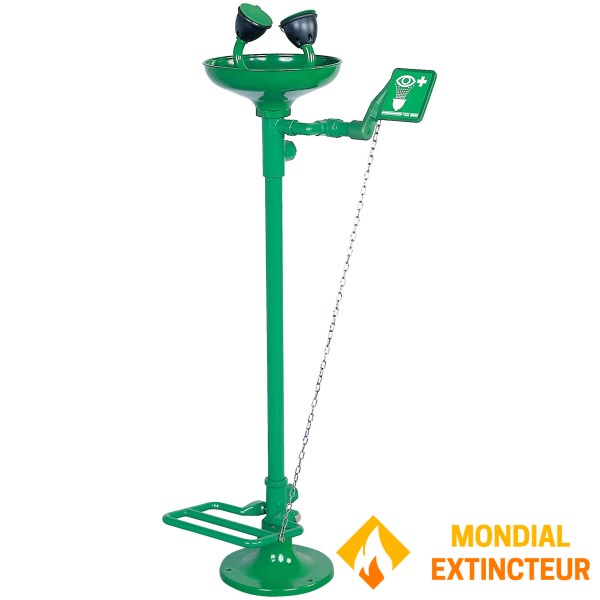 Augenwaschbrunnen auf Pedalständer