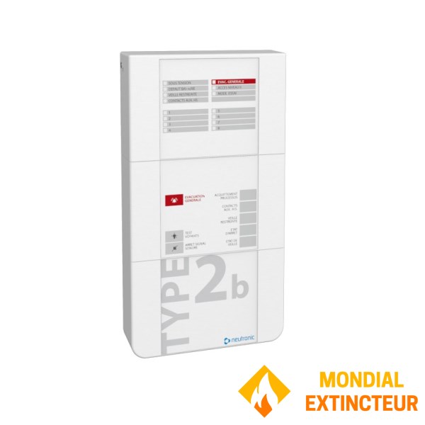 Bloc d'alarme autonome sonore Type 2B - 8 zones Neutronic