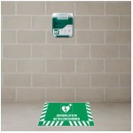 Bodenmarkierung Defibrillator - B.800 x H.400 mm