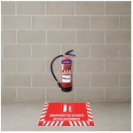 Bodenmarkierung für Feuerlöscher - B.800 x H.400 mm