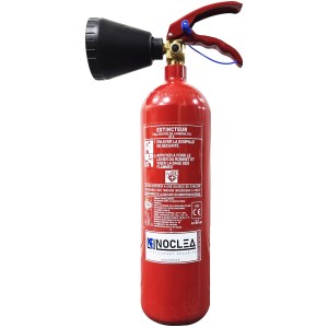 CO2-Feuerlöscher mit einer Kapazität von 2 kg für die elektrische Schalttafel.