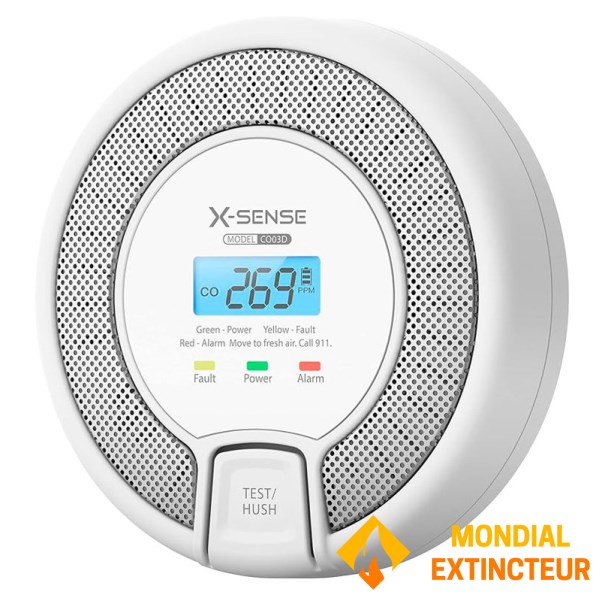 Eigenständiger Kohlenmonoxid-Melder mit LCD-Anzeige