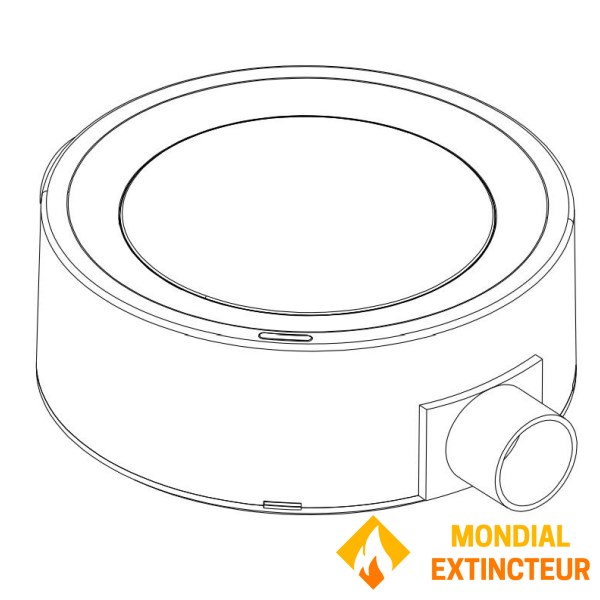 Endstück für eine Eingabe durch Tube IRO 20 mm "Spazio Luz"