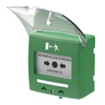 Grüner Handauslöser Sonore und Leuchtend