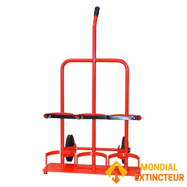 Halterungswagen für 3 Feuerlöscher