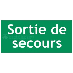 Hart-PVC-Schild "Notausgang" - 300 X 150 mm