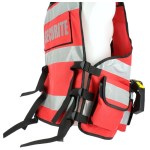 High Visibility Weste Rot