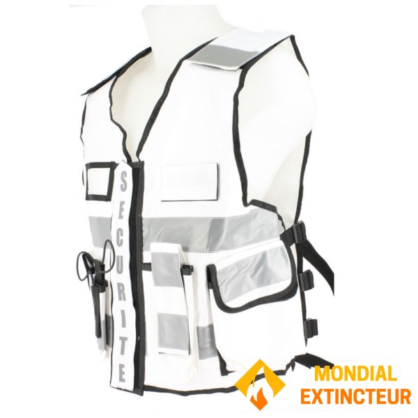 High Visibility Weste Weiß