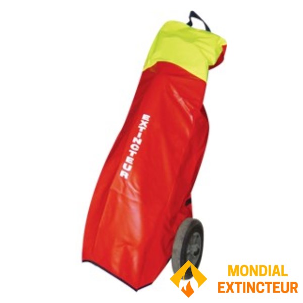 Hülle für Feuerlöscher 25 kg mit gelber Haube