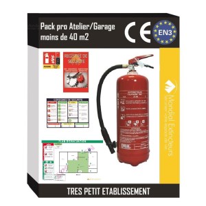 Kit Spezielle Werkstatt -40 m² mit Evakuierungsplan