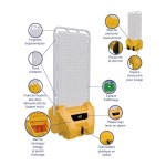 Mobile Halterung Rot auf Rad