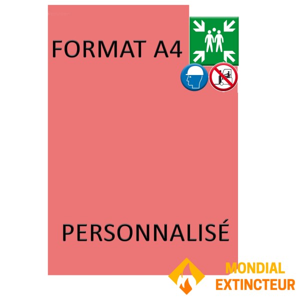 Personalisiertes Schild - A4 - PVC