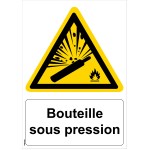 Schild "Druckflaschen" - Format A5