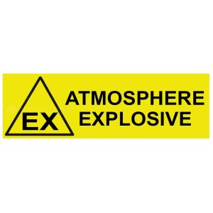 Schild Explosionsfähige Atmosphäre - B.300 x H.100 mm