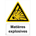 Schild "Explosive Stoffe" - PVC A4