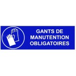 Schild "Handschuhpflicht" - B.300 x H.100 mm