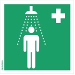 Schild "Sicherheitsdusche" - PVC 200x200 mm