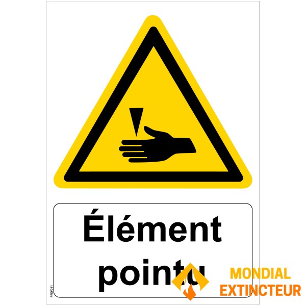 Schild "Spitzes Element" - PVC A5