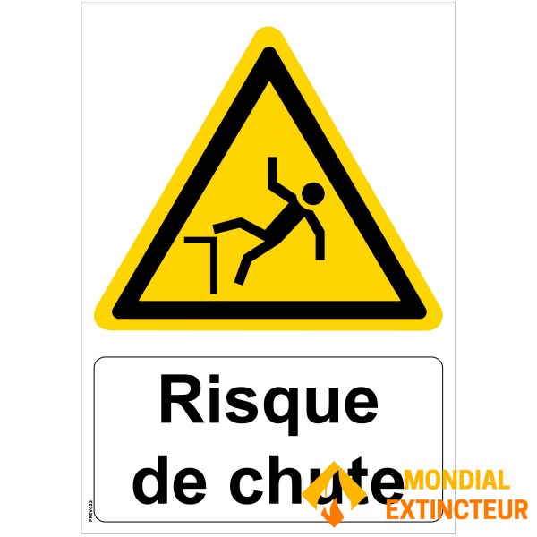 Schild "Sturzgefahr" - PVC A5