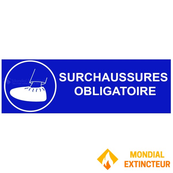 Schild "Überschuhpflicht" - B.300 x H.100 mm