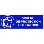 Schild "Visierpflicht" - B.300 x H.100 mm