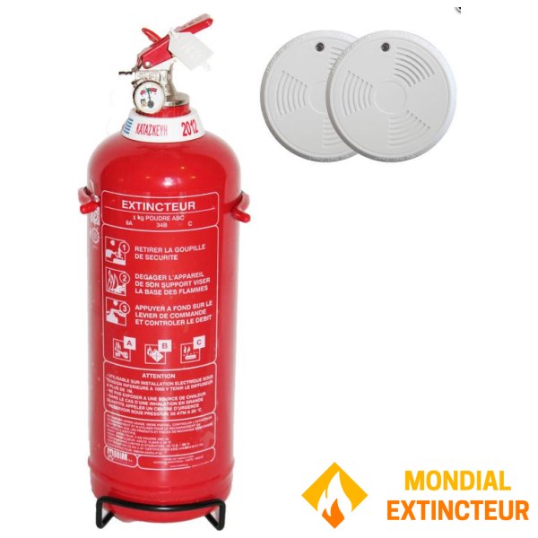 Wohnschutzpaket Feuerlöscher und Detektoren