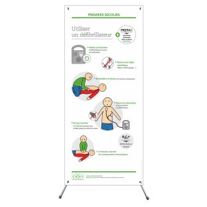 X-banner - Erste Hilfe: Defibrillator