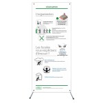 X-banner - Evakuierung: Organisation &amp; Rauchentwicklung