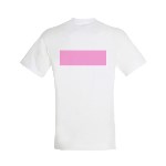 5 personalisierte weiße T-Shirts - Größe L - Rückenbeflockung