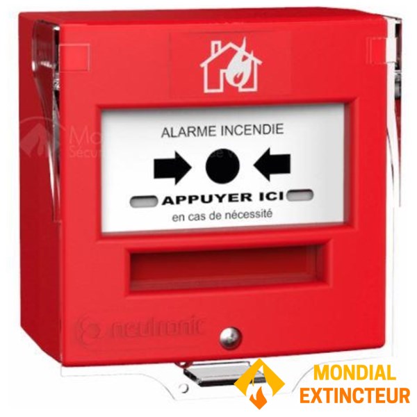 Déclencheur manuel radio avec capot - Adressable