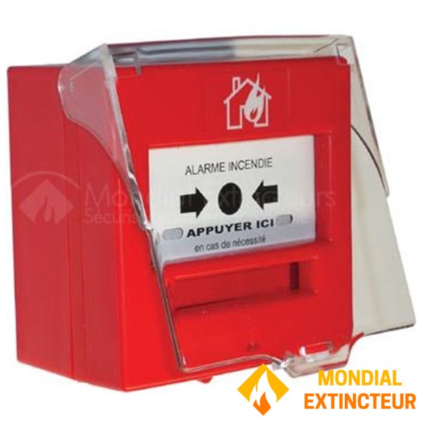 Déclencheur manuel radio avec capot - Adressable