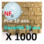 1000 détecteurs Norme Française pile et détecteur garantie 10 ans
