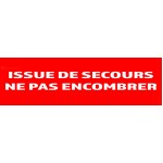 10 Πινακίδες "εξόδου κινδύνου, μην εμποδίζετε" 200mm x 60mm