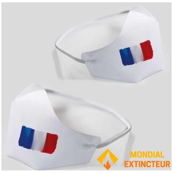 Lot de 100 - Masque de protection en tissu réutilisable