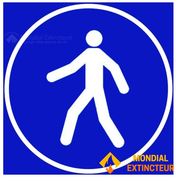 Πινακίδα "υποχρεωτικής διέλευσης" - Π.200 x Υ.200 mm