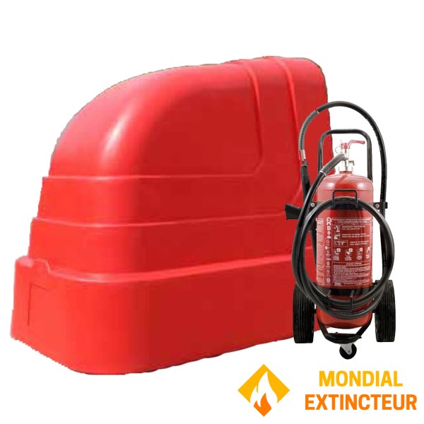 Τροχήλατος πυροσβεστήρας 50 λίτρων με ABRI Extérieur