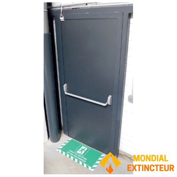 Πινακίδα δαπέδου για έξοδο κινδύνου - Π.800 x Υ.400 mm