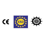 Πυροσβεστήρας ABC σε σκόνη, χωρητικότητας 1 kg, ανοξείδωτος χάλυβας