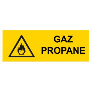 Πίνακας "αερίου προπανίου" - PVC 200x80 cm