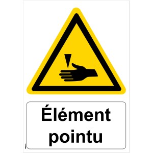 Πινακίδα "με αιχμηρό στοιχείο" - PVC A5